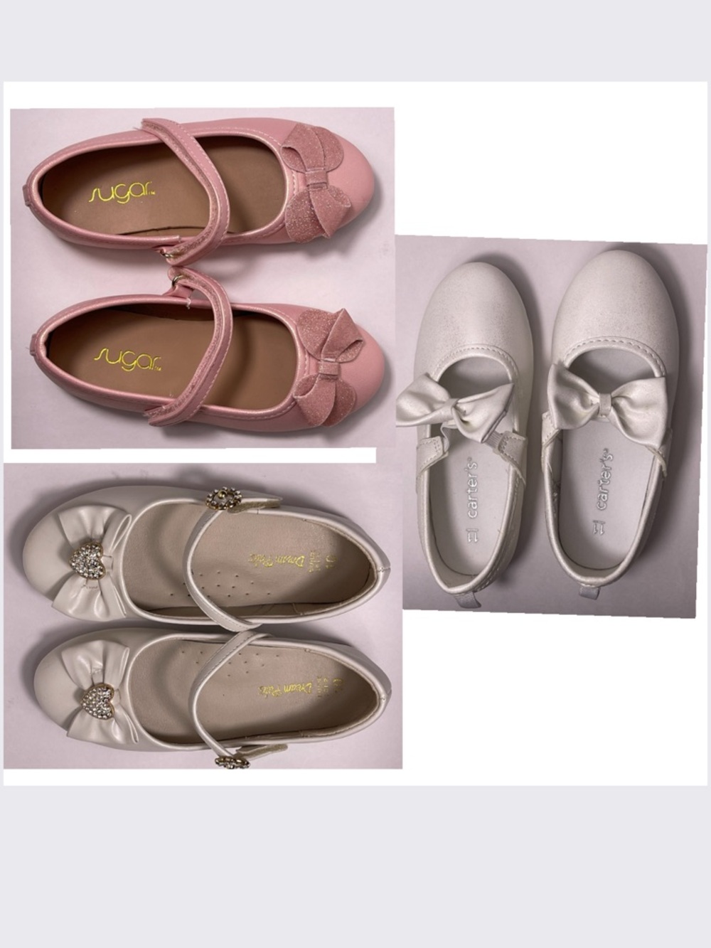 Bundle Toddler Girls Shoes Size 10 and 11 Like New in Pink, white